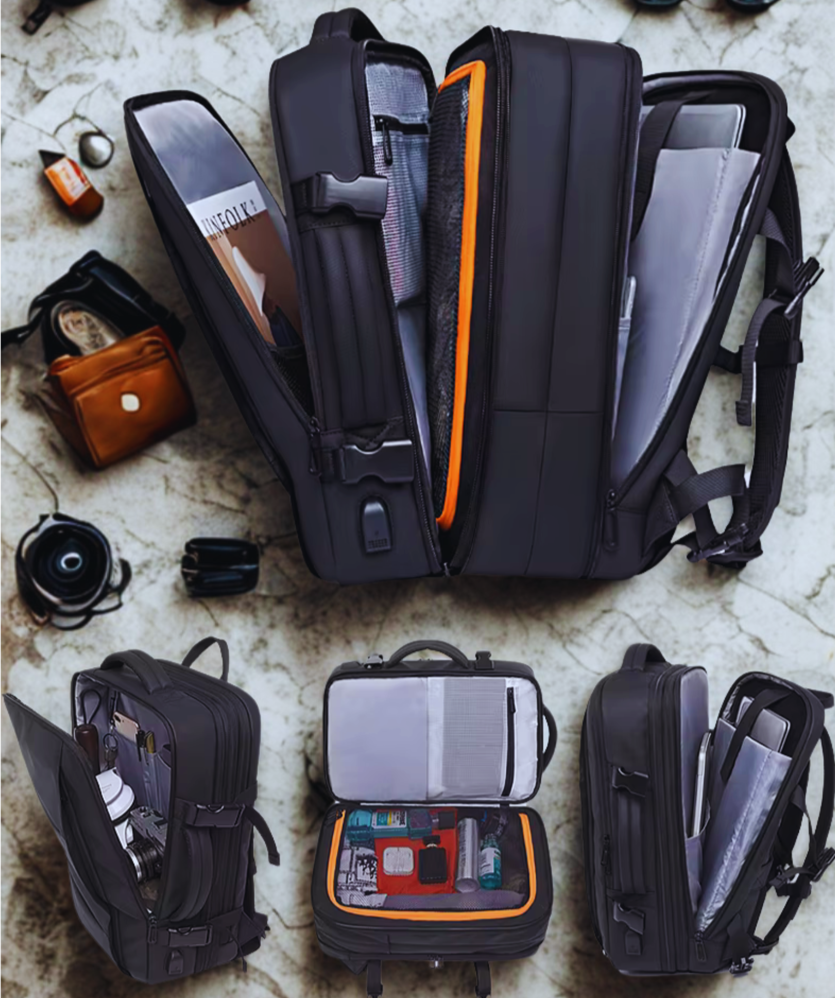 Executive Men Backpack: Comodidad, Elegancia y Funcionalidad En Cada Viaje.