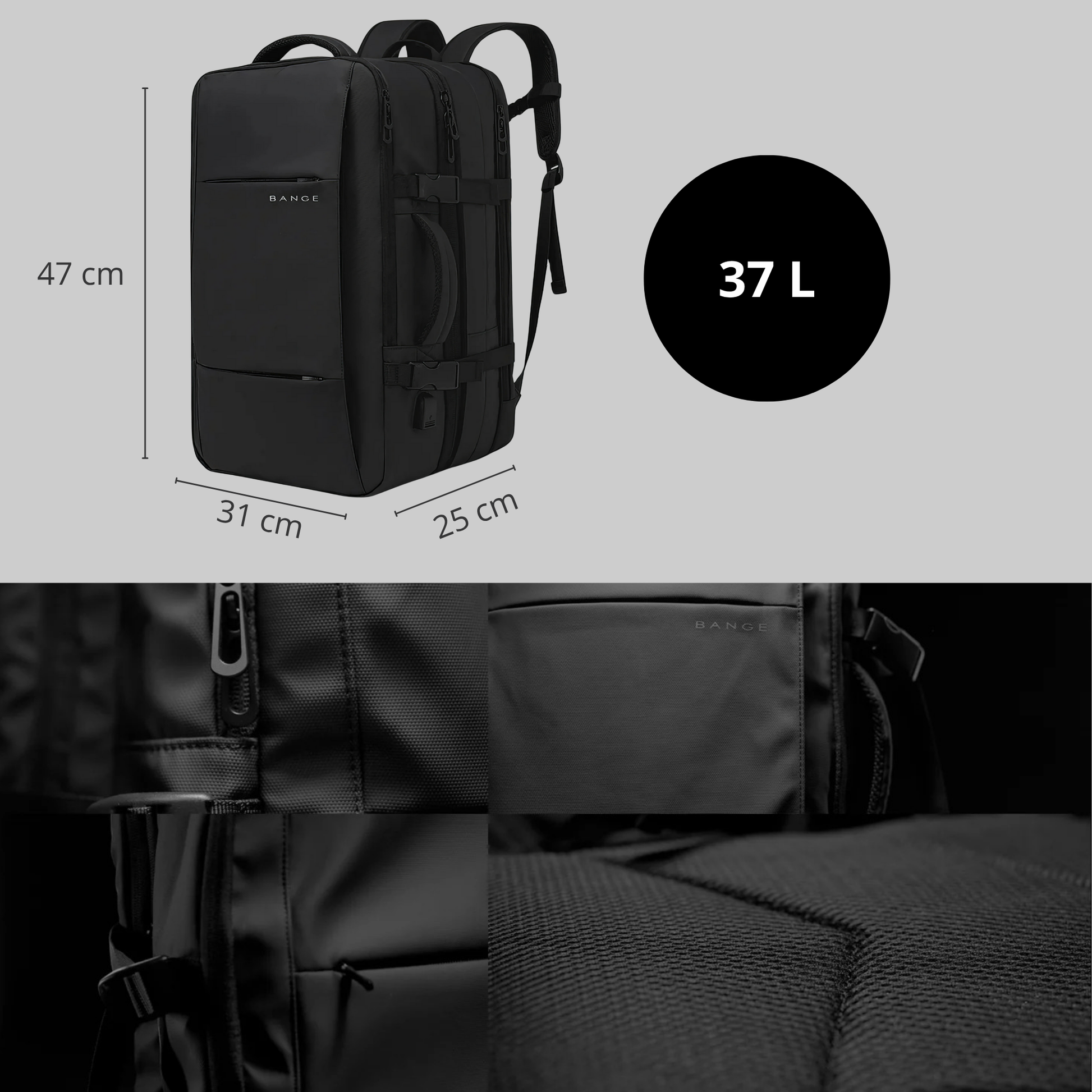 Executive Men Backpack: Comodidad, Elegancia y Funcionalidad En Cada Viaje.